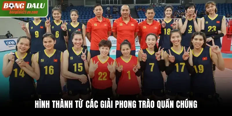 Hình thành từ các giải phong trào quần chúng